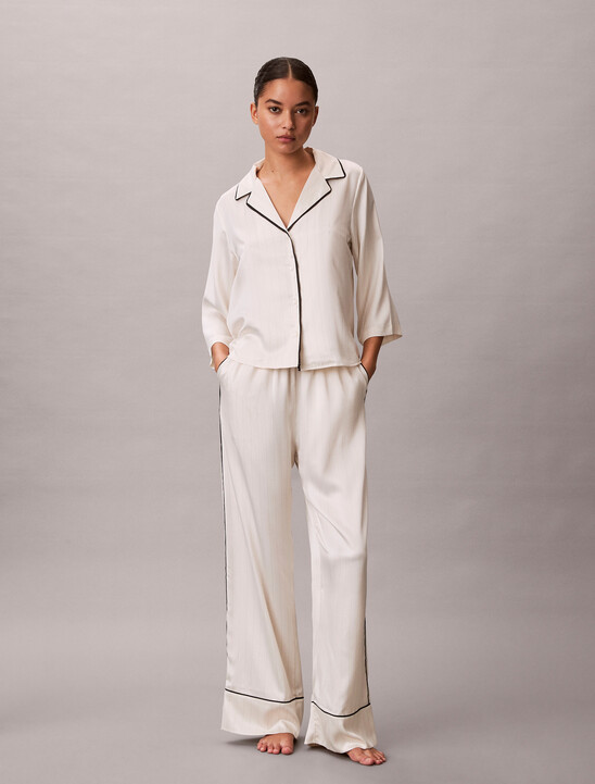 Satin Sheen Short Sleeve Shirt