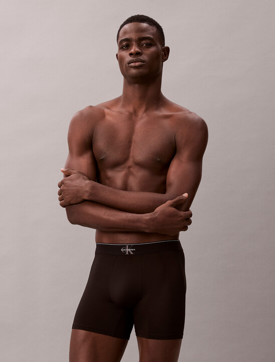 Graphic Monogram Microfiber Stretch Boxer Brief