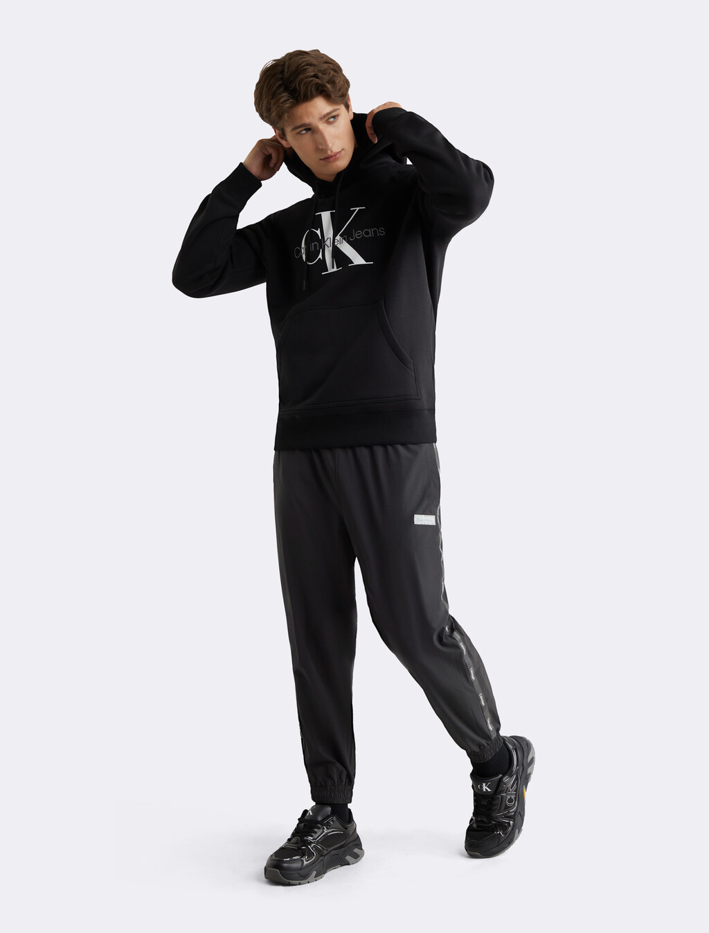 Unisex Woven Joggers, Ck Black, hi-res