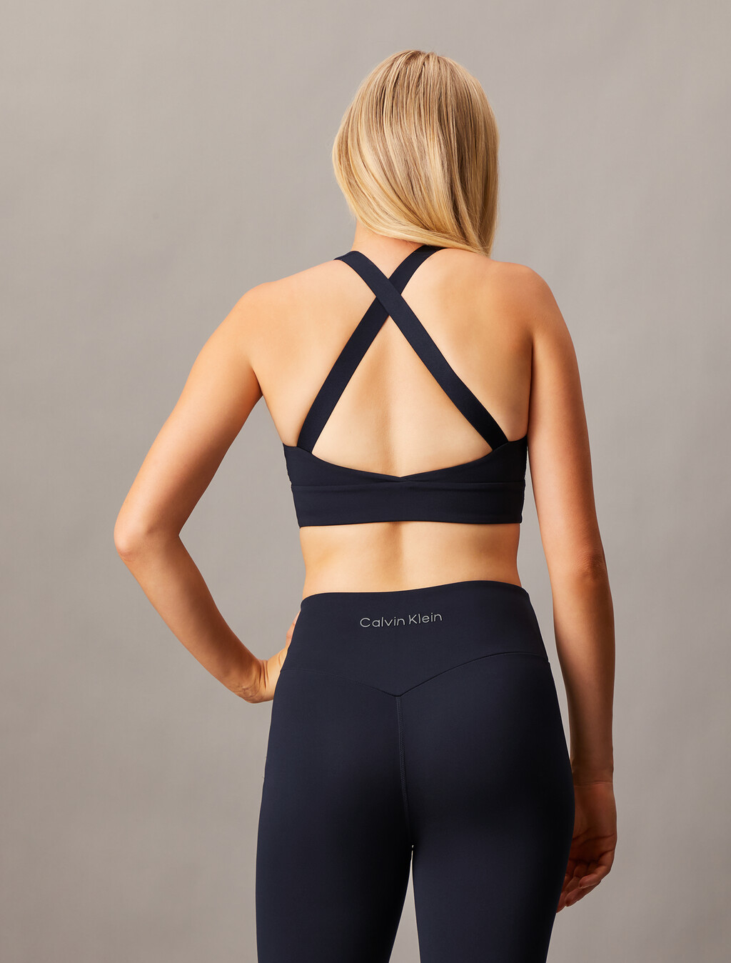 Essentials Soft Sport Medium Support Bra, Black Beauty, hi-res