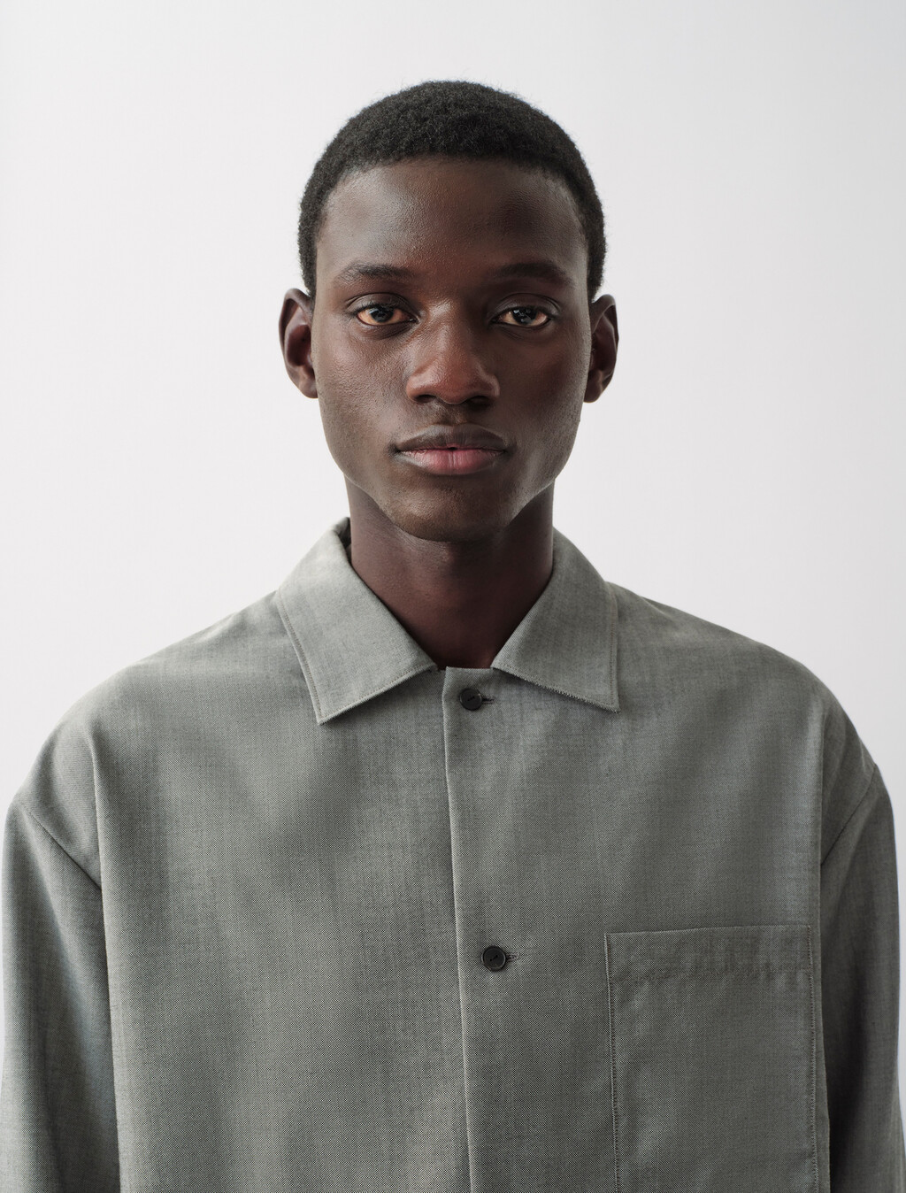 Atlas Woven Shirt, Grey Stone, hi-res