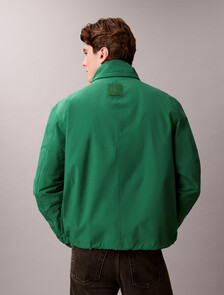 輕盈寬短版風衣, Verdant Green, hi-res