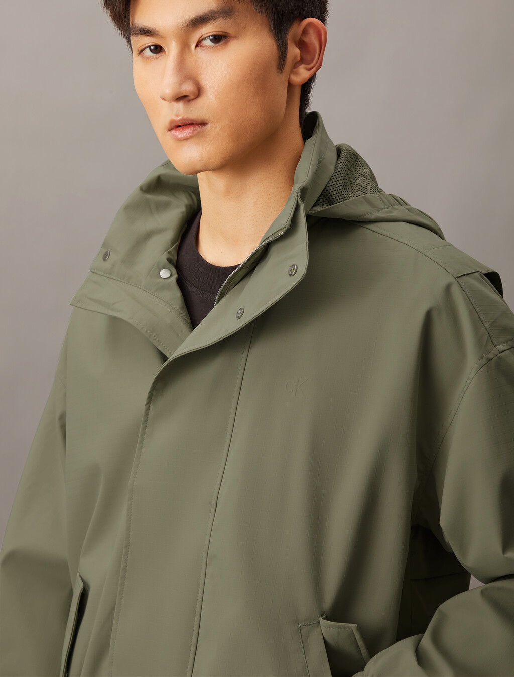 Packable Hooded Technical Jacket, Nordic Dust, hi-res