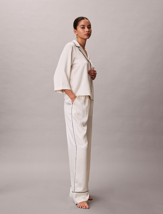 亮面緞面短袖襯衫