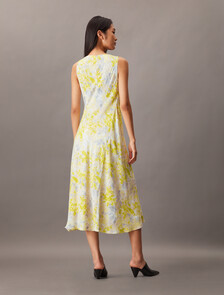 抽象圖案 Ecovero V 領洋裝, 18622 CSW25S_P012+1_Formal Grey, hi-res