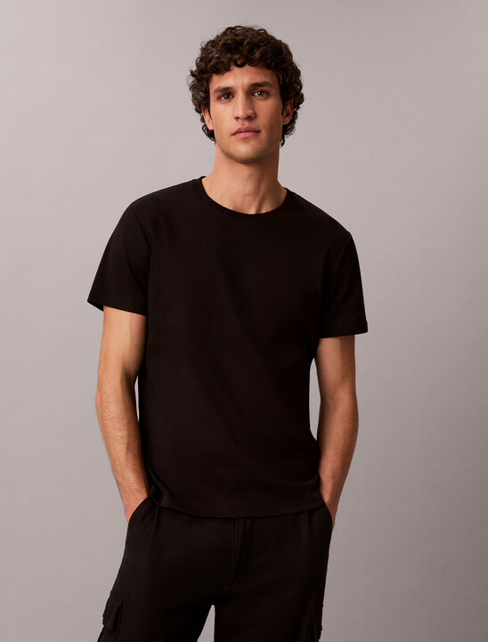 Slim Sleek Double Knit Monogram Tee