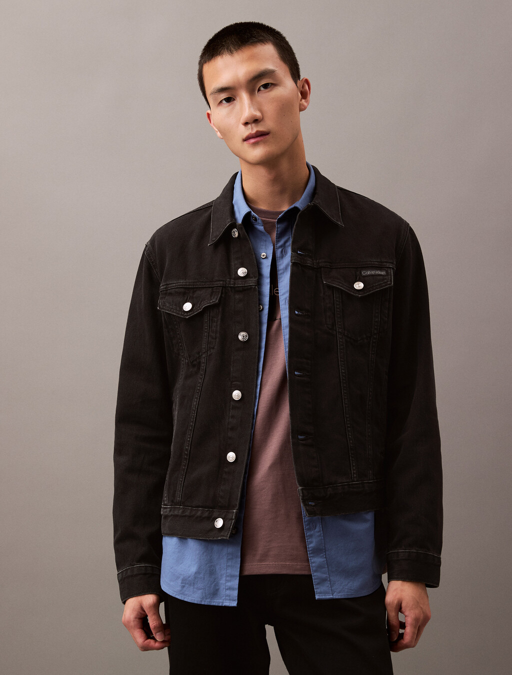 Classic Trucker Jacket, 205 BLACK, hi-res