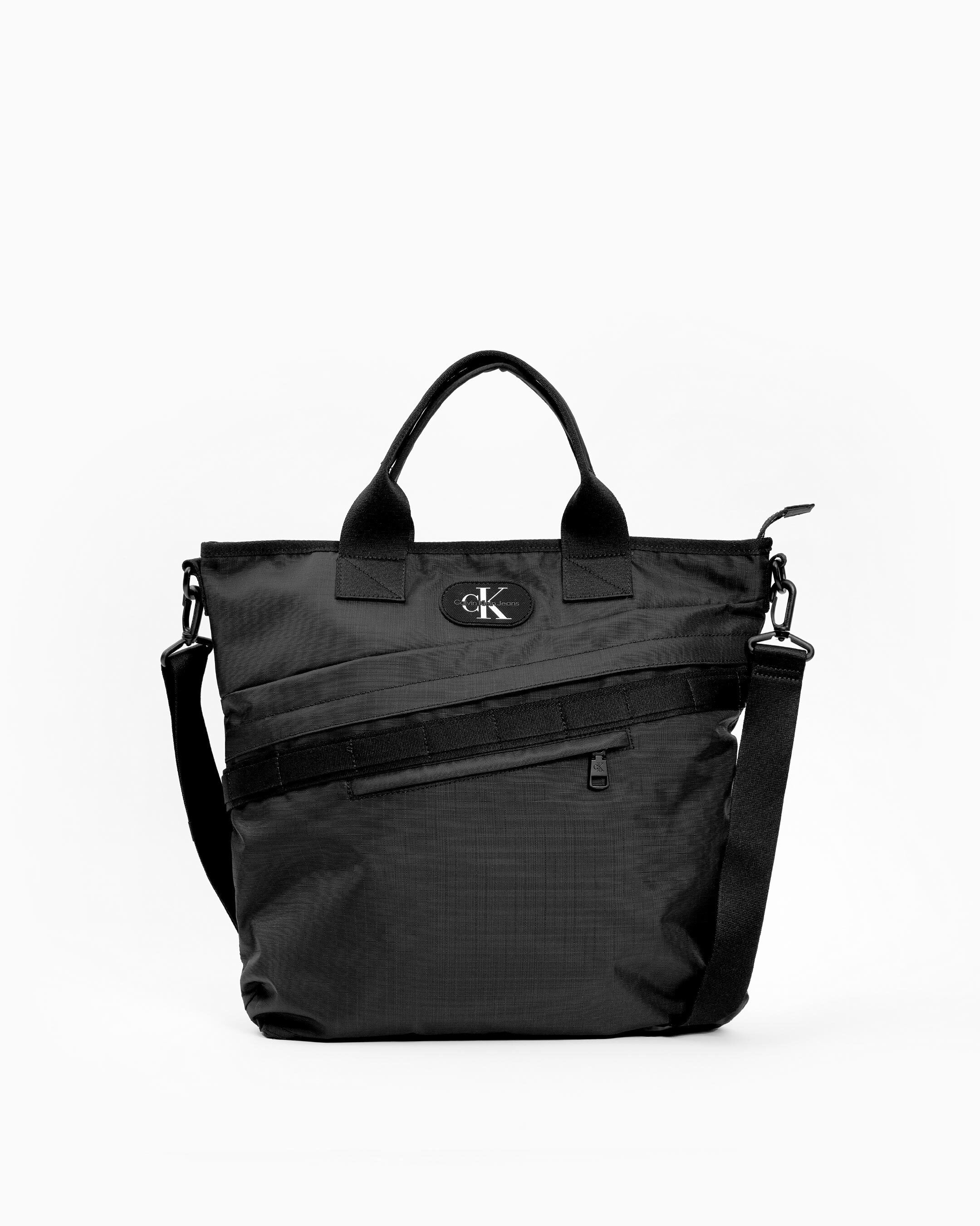 Calvin klein leather tote best sale