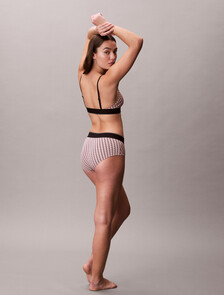 CK Graphic 低腰內褲, MINI STEPPING LOGO BRIGHT PEACH, hi-res