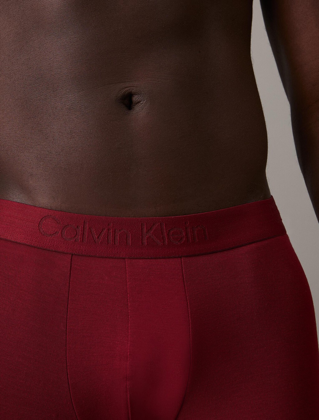 Silk Knit Low Rise Trunks, Syrah, hi-res