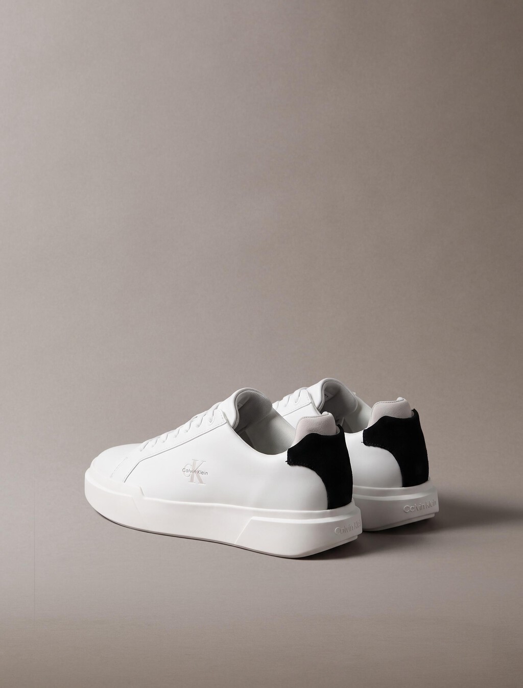 CK Monogram 厚底休閒鞋, Bright White/Black/Light Grey, hi-res