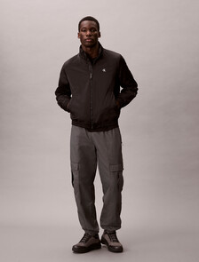 Nylon Straight Cargo Jogger, Dark Grey, hi-res