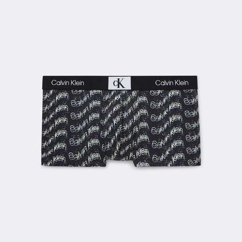 Calvin Klein 96 超細纖維低腰內褲 BLACK PRINT/ BL
