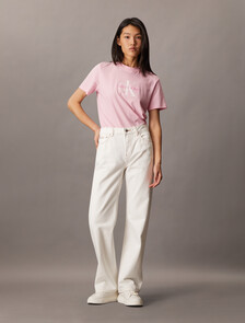 Monogram T-shirt, Pastel Pink, hi-res