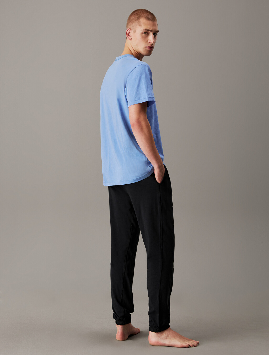 100% Cotton Crewneck Sleep T-Shirt, Glacier, hi-res