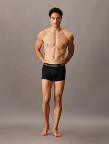 3 件套組 CK Micro Plus Holiday 低腰平口內褲, black w gold, hi-res