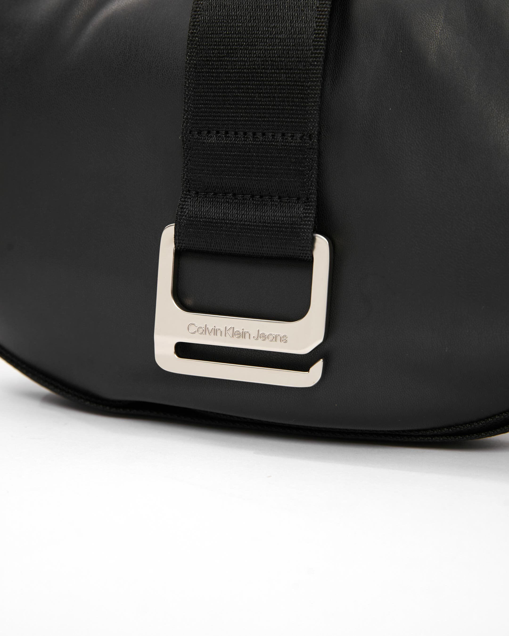 Calvin klein top black leather bag