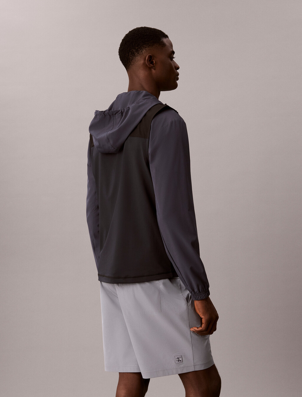Water-Repellent Performance Gym Shorts, Grey Thunder, hi-res