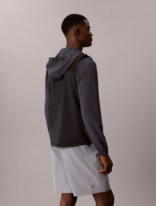Water-Repellent Performance Gym Shorts, Grey Thunder, hi-res
