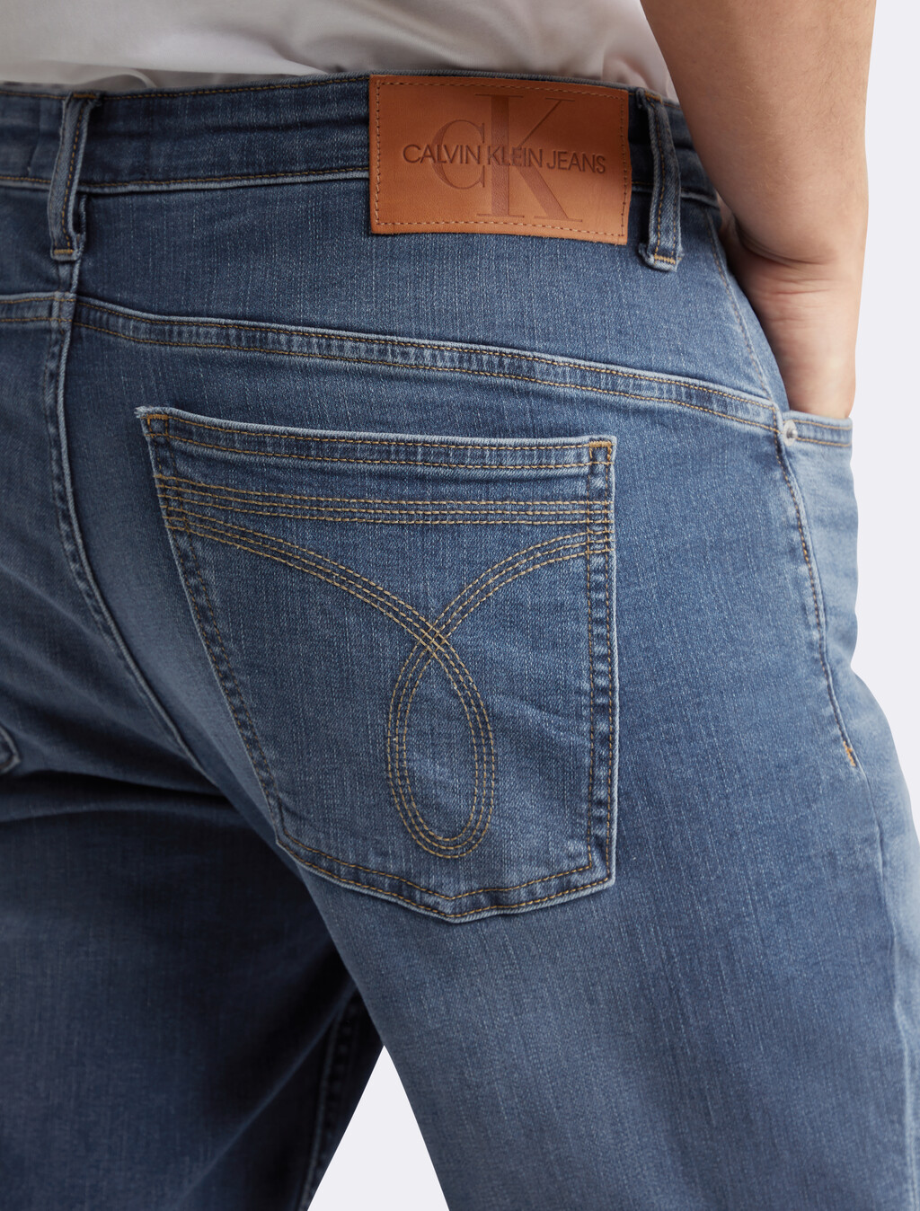 CKJ 027 Stretch Body Jeans, Acd Mid Blue, hi-res