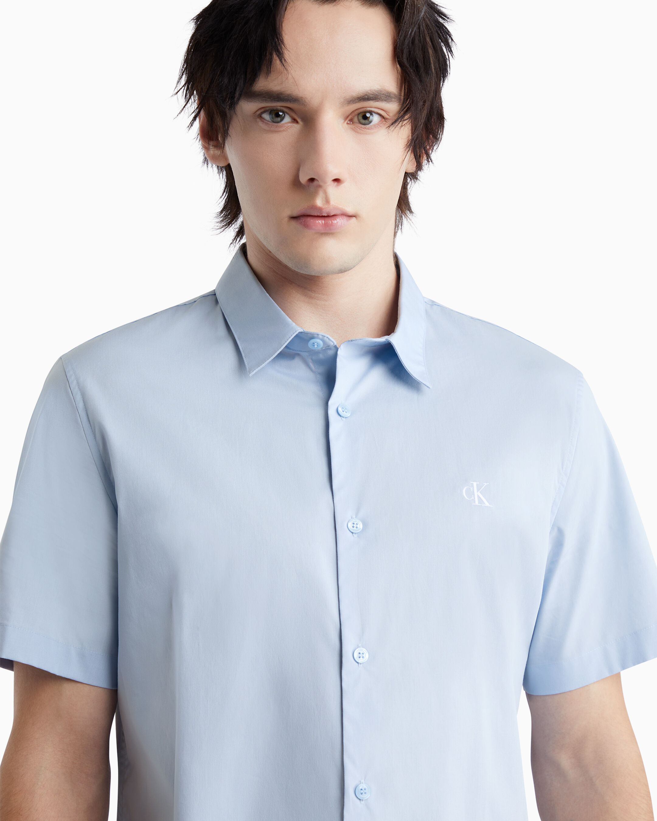 Calvin klein short sleeve button down shirts discount