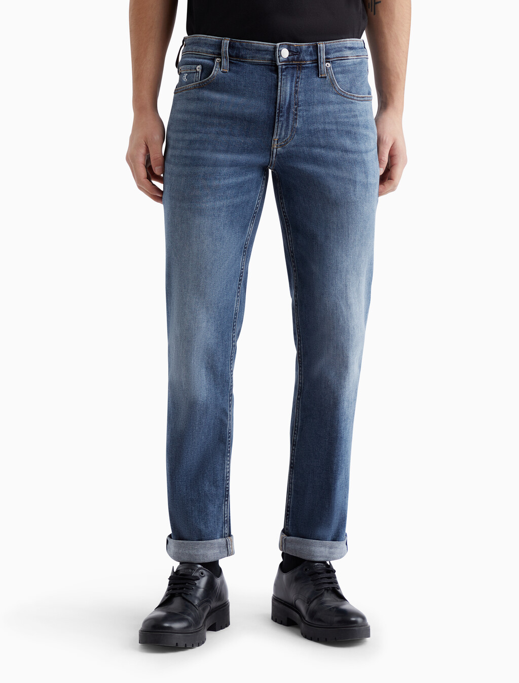 Italian Denim Body Jeans, Denim Medium, hi-res