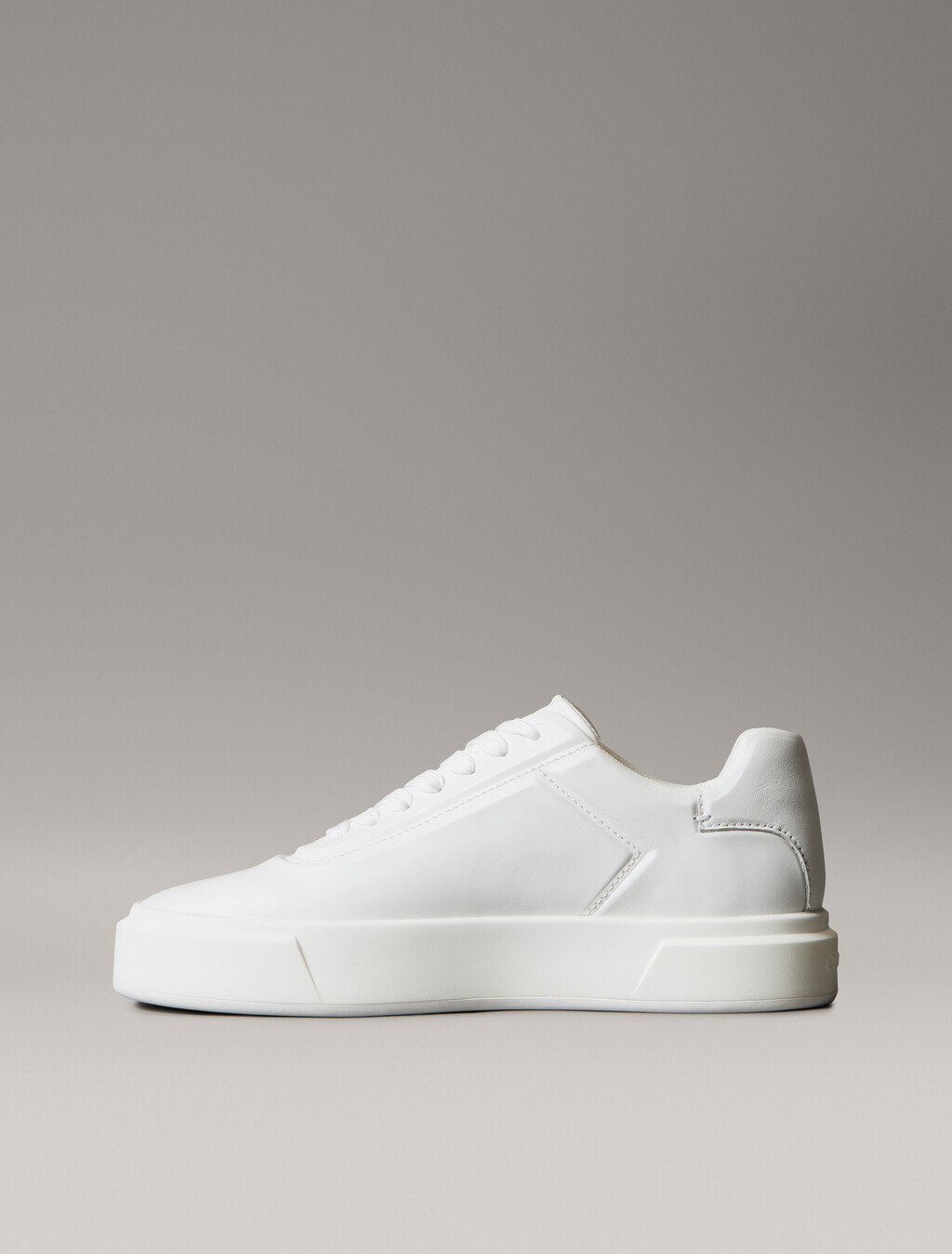 Premier - Leather Signature Trainers, Triple Bright White, hi-res