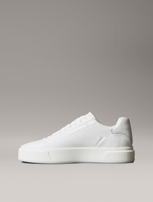 Premier - Leather Signature Trainers, Triple Bright White, hi-res