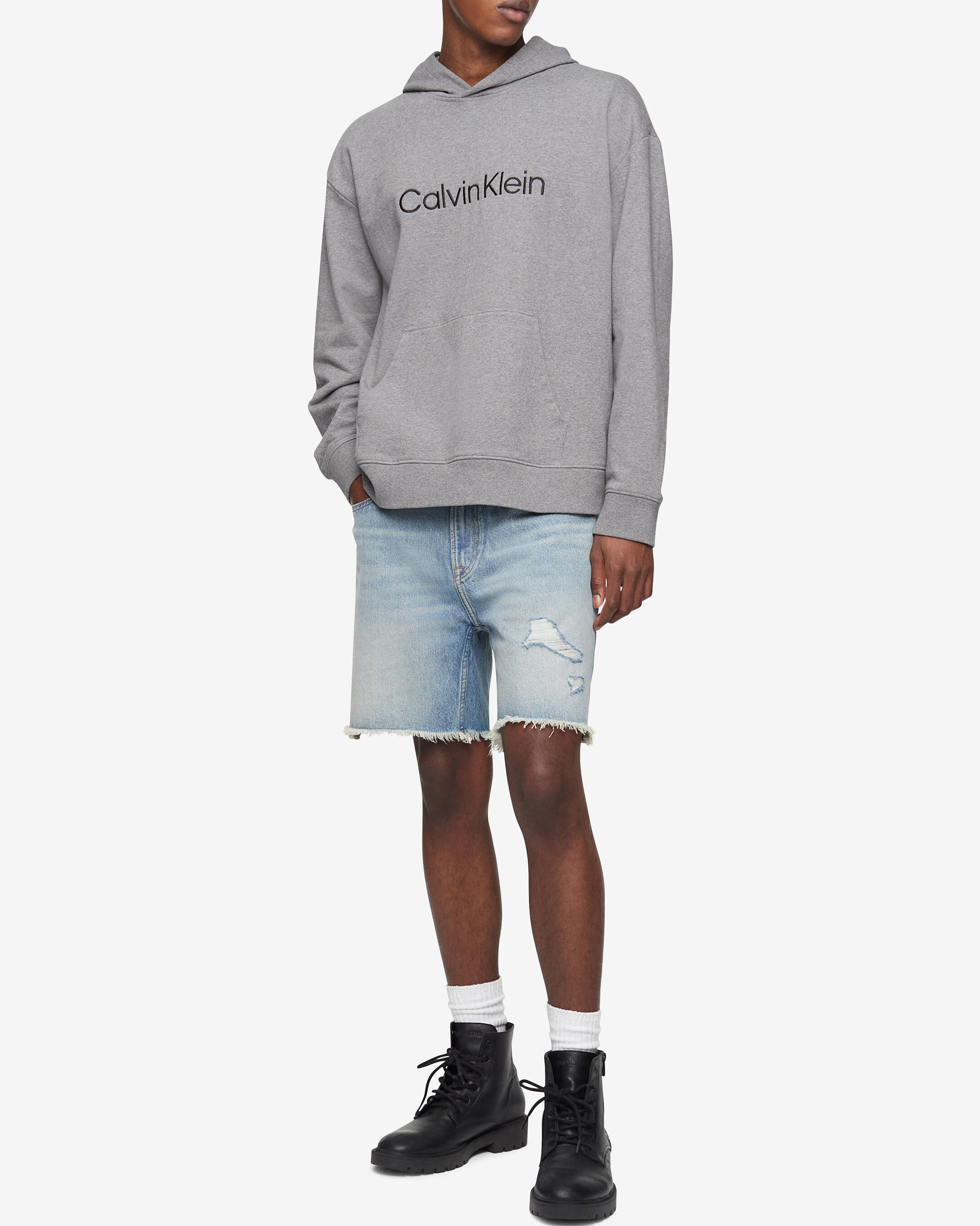Calvin klein hoodie and shorts outlet