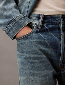 Selvedge Modern Loose Fit Jeans, ALLOY INDIGO, hi-res
