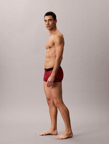 Monogram 圖案低腰平口內褲, PAINTED TIGER BLACK/RED GALA, hi-res