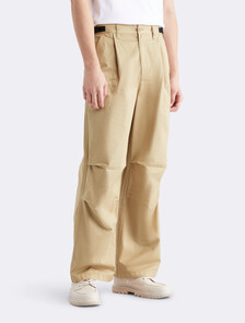 Pleated Wide Leg Chinos, TRAVERTINE, hi-res