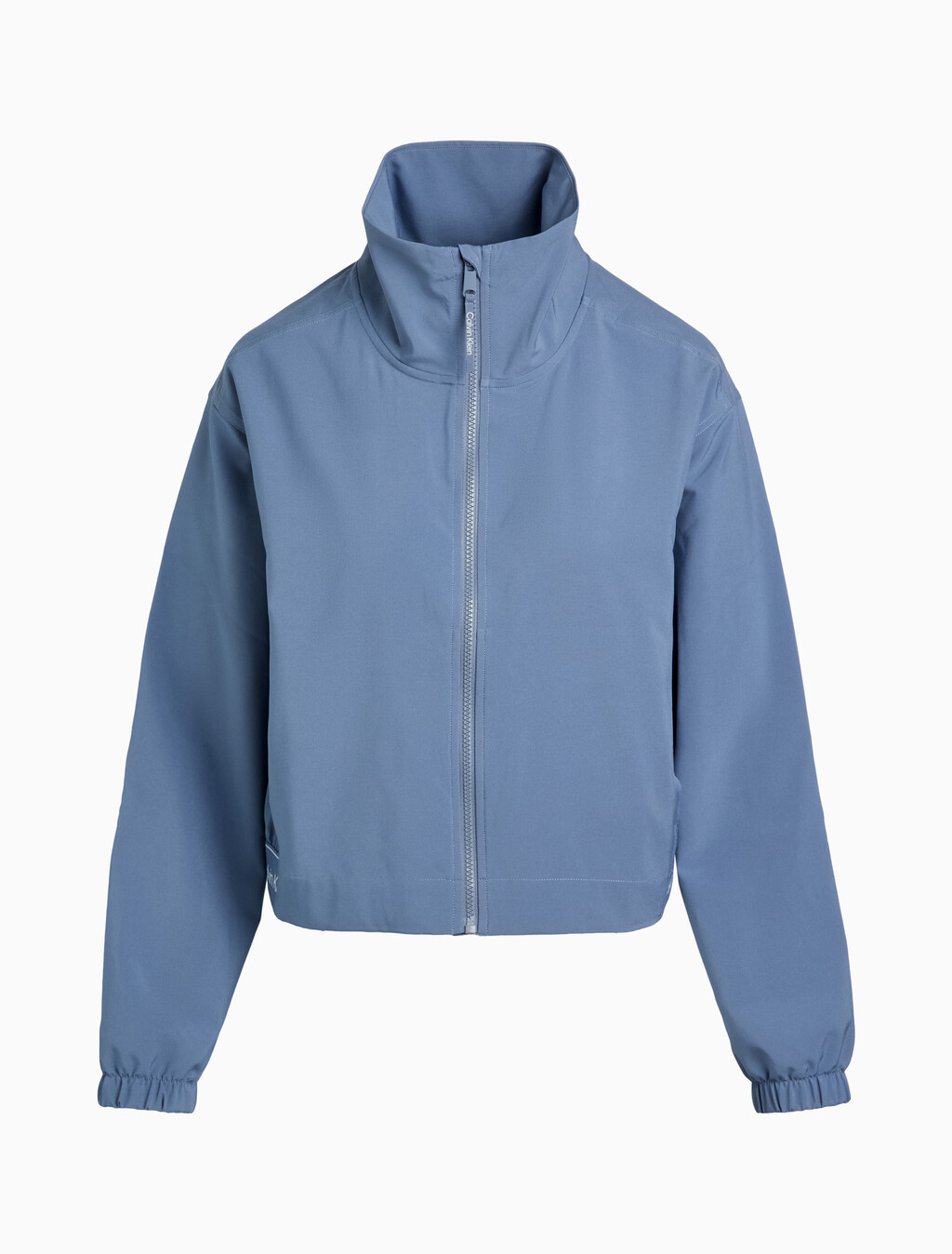Cropped Zip Up Jacket, CERAMIC BLUE, hi-res