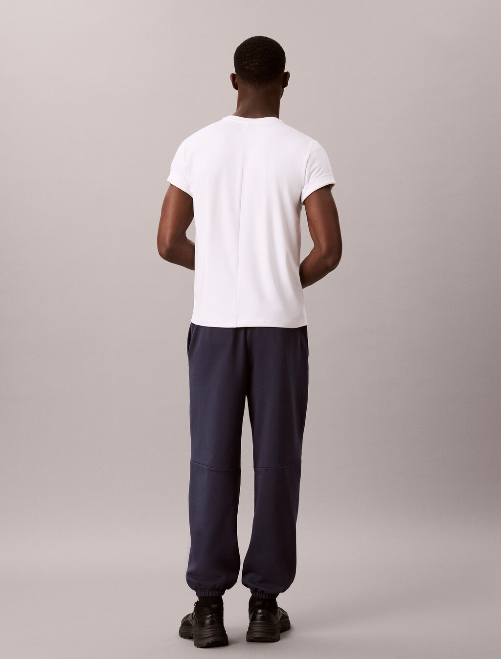 Minimal Logo Crewneck T-Shirt, Classic White, hi-res