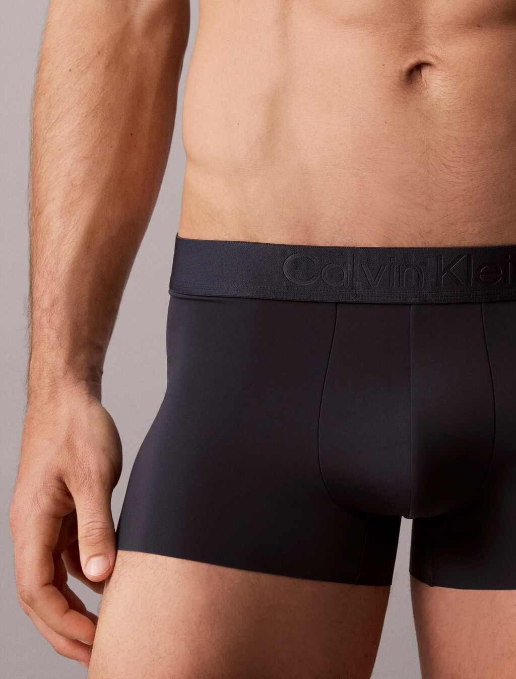 CK Black Microfiber Stretch Low Rise Trunk, Speakeasy, hi-res