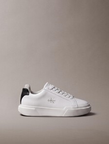 CK Monogram 厚底休閒鞋, Bright White/Black/Light Grey, hi-res