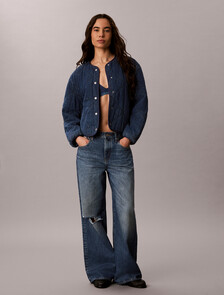 Quilted Denim Liner Jacket, CK QUILTED INDIGO, hi-res