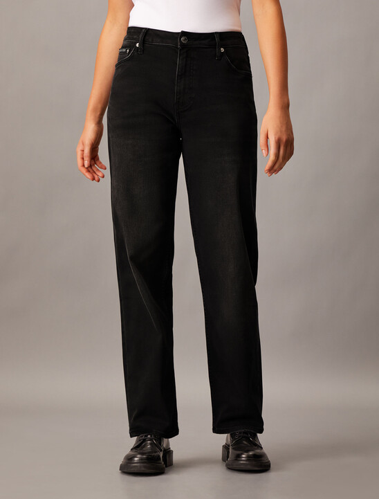 37.5 90s Straight Black Jeans