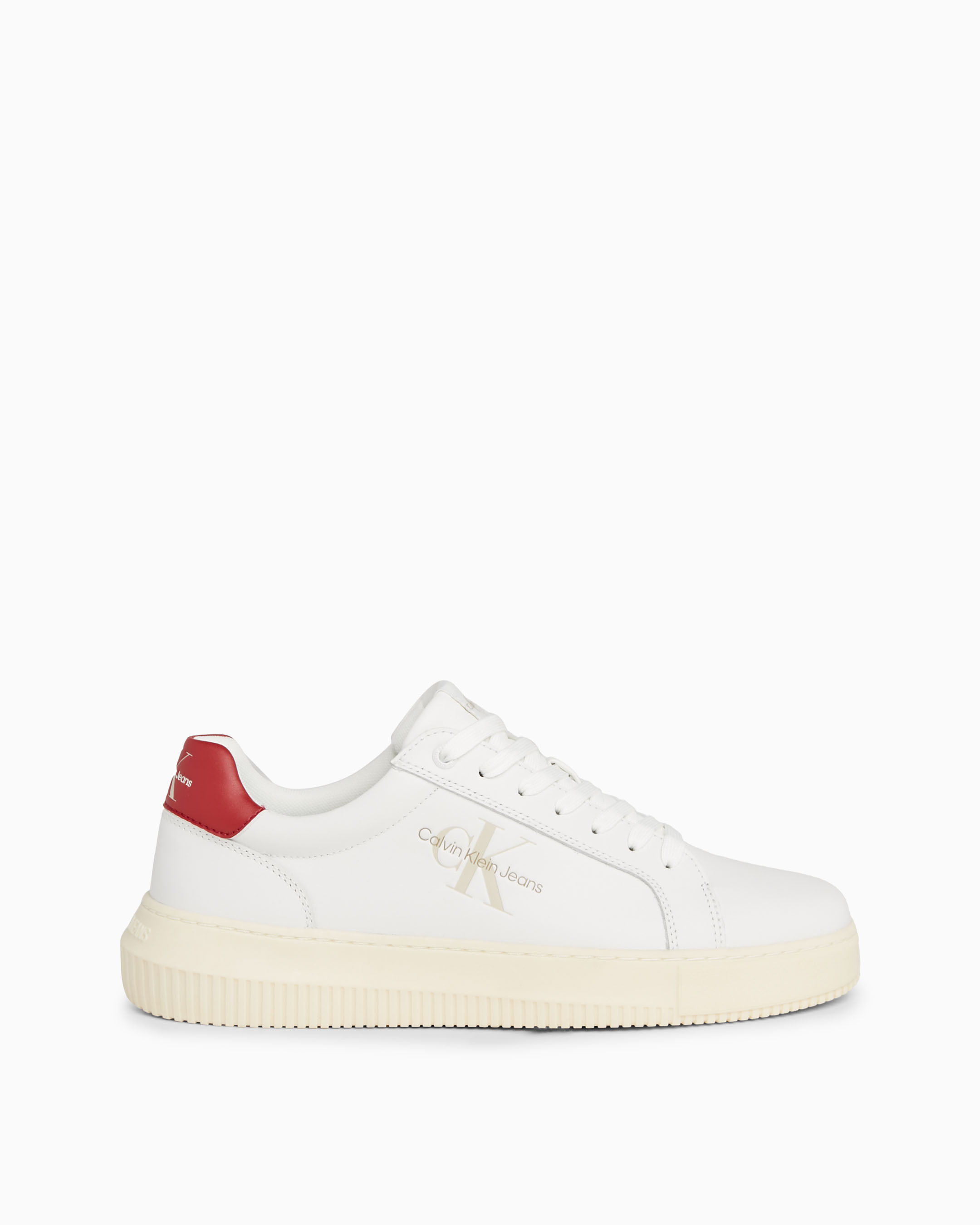 Calvin klein clearance leather trainers