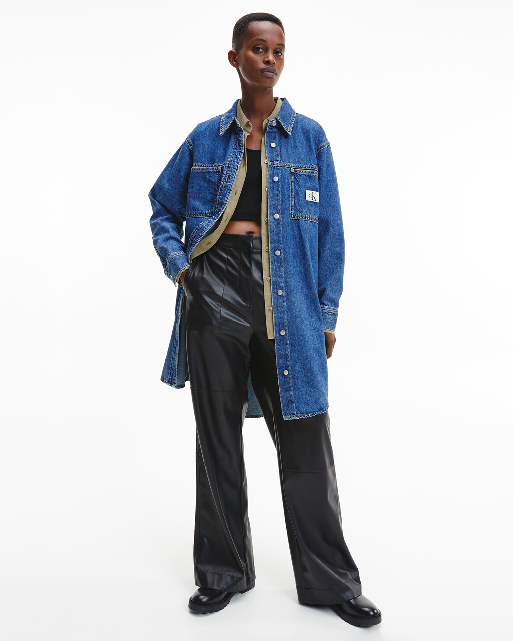 Correlaat Okkernoot Celsius UTILITY DENIM SHIRT DRESS