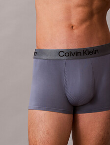 CK Pro Fit Micro Low Rise Trunks, Metro Grey w/ Black Logo, hi-res