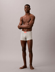 Trunks - Heritage Classic Cotton, grey heather w/ punch pink, hi-res