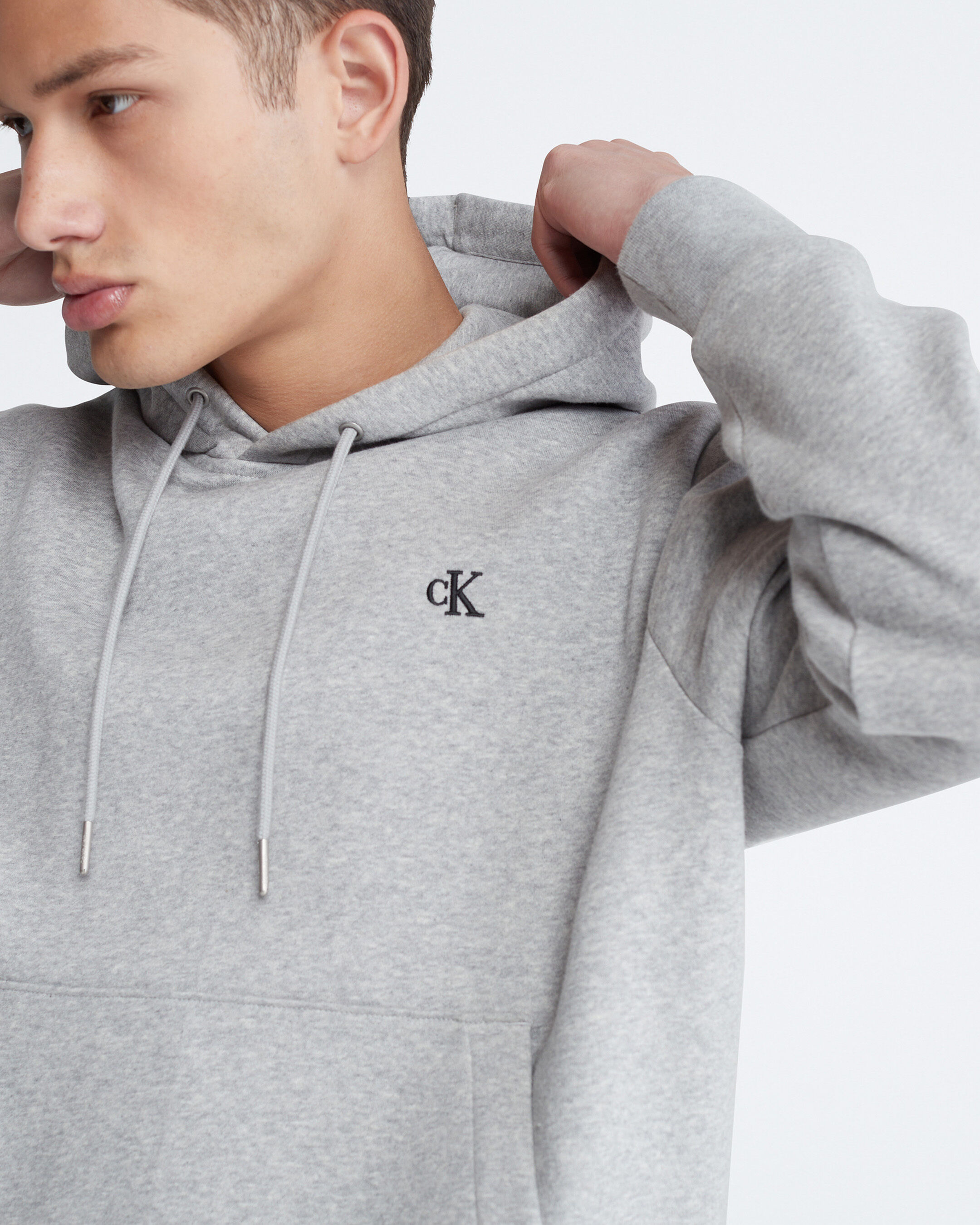Calvin klein discount gray hoodie