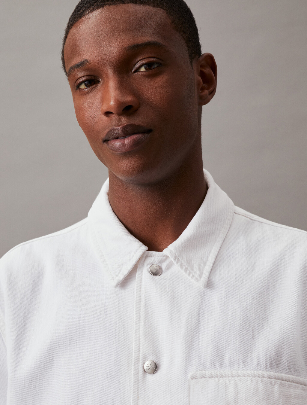Denim Short Sleeve Shirt, Denim Light, hi-res