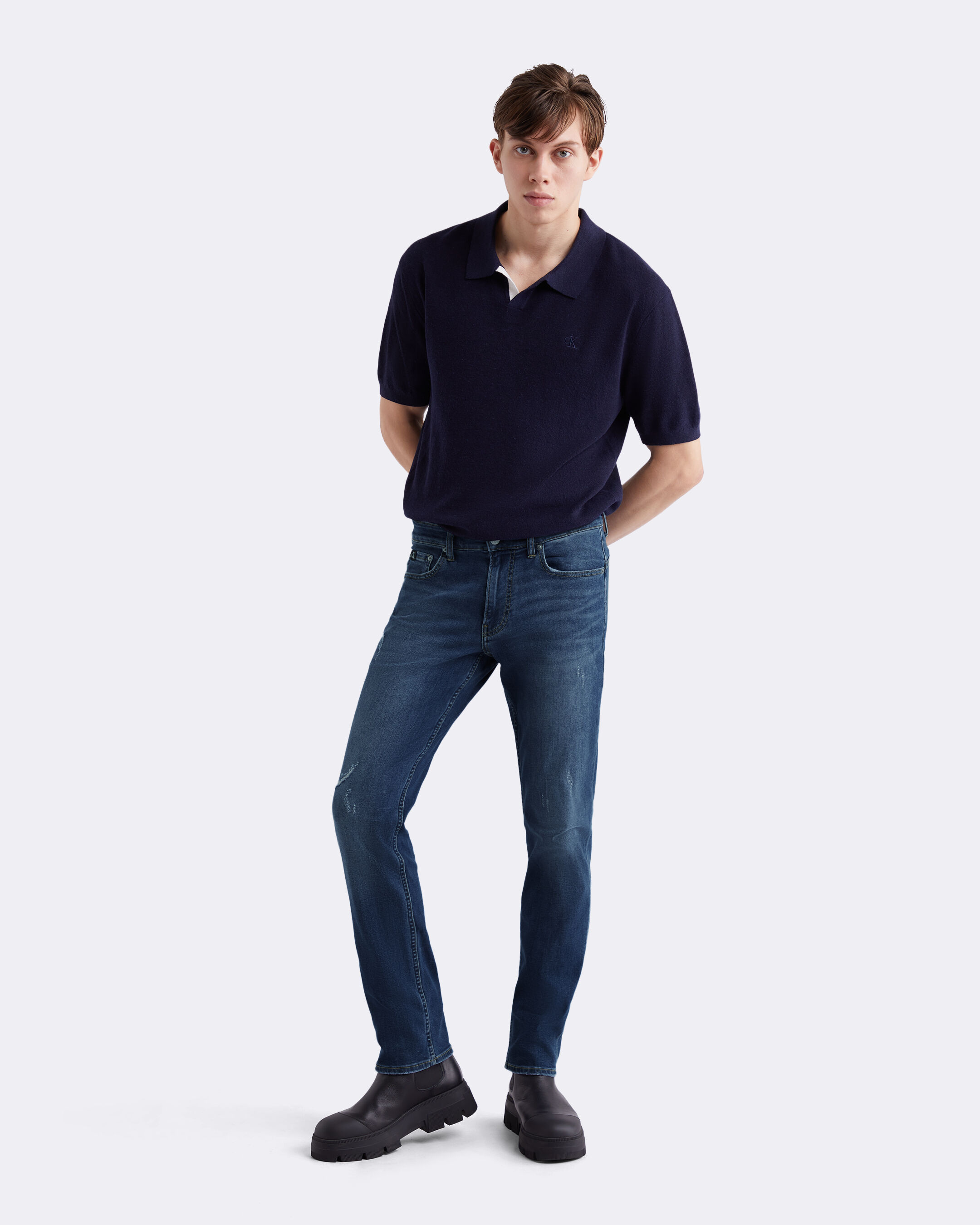 Calvin klein hotsell slim straight pants