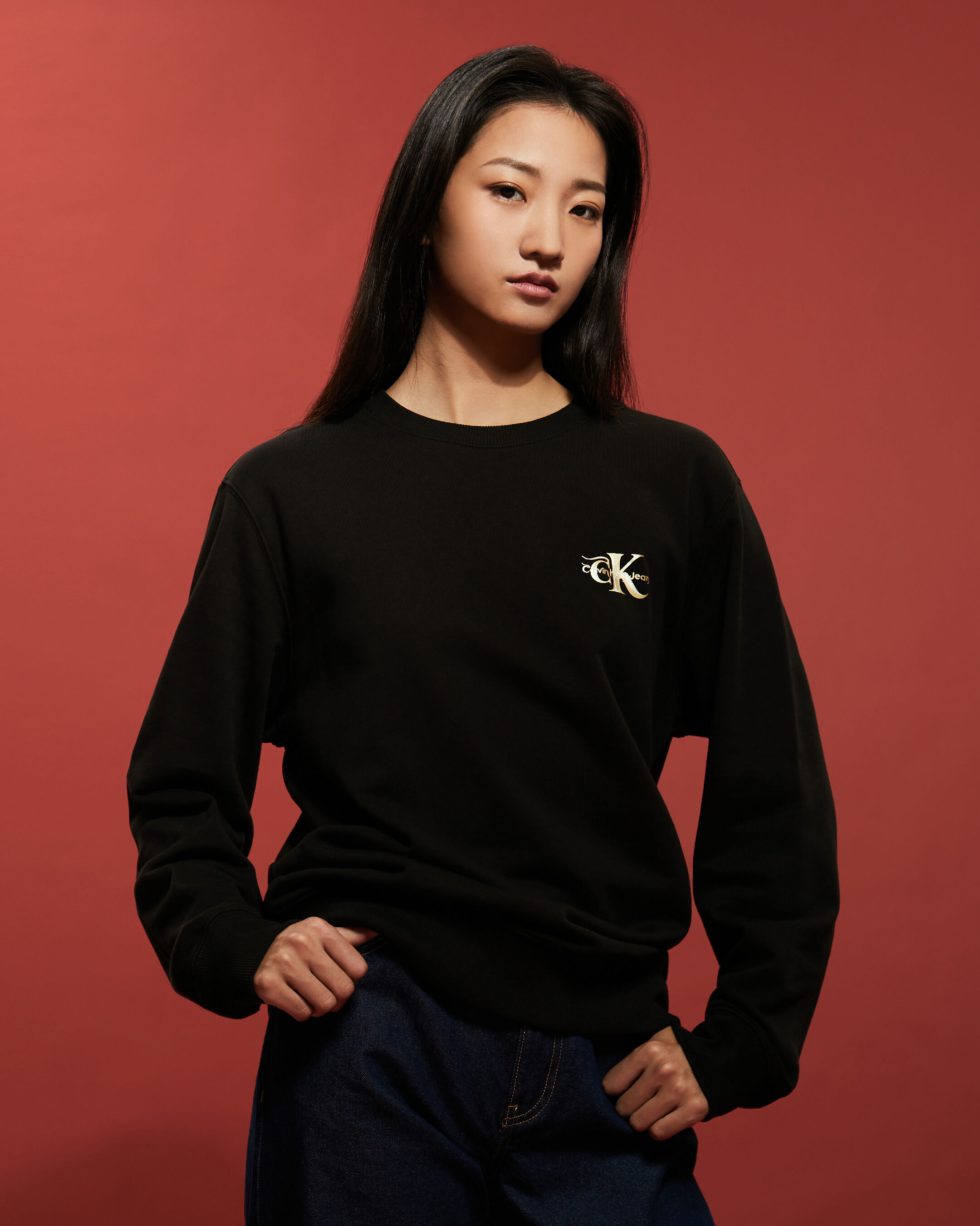 Calvin klein on sale monogram sweatshirt