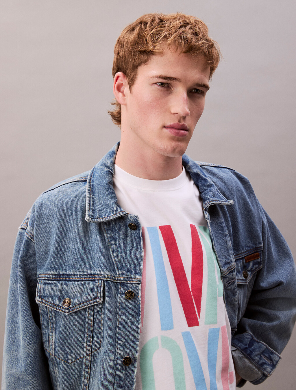 Pride Viva Love 圖案寬版背心, Bright White, hi-res