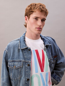 Pride Viva Love 圖案寬版背心, Bright White, hi-res