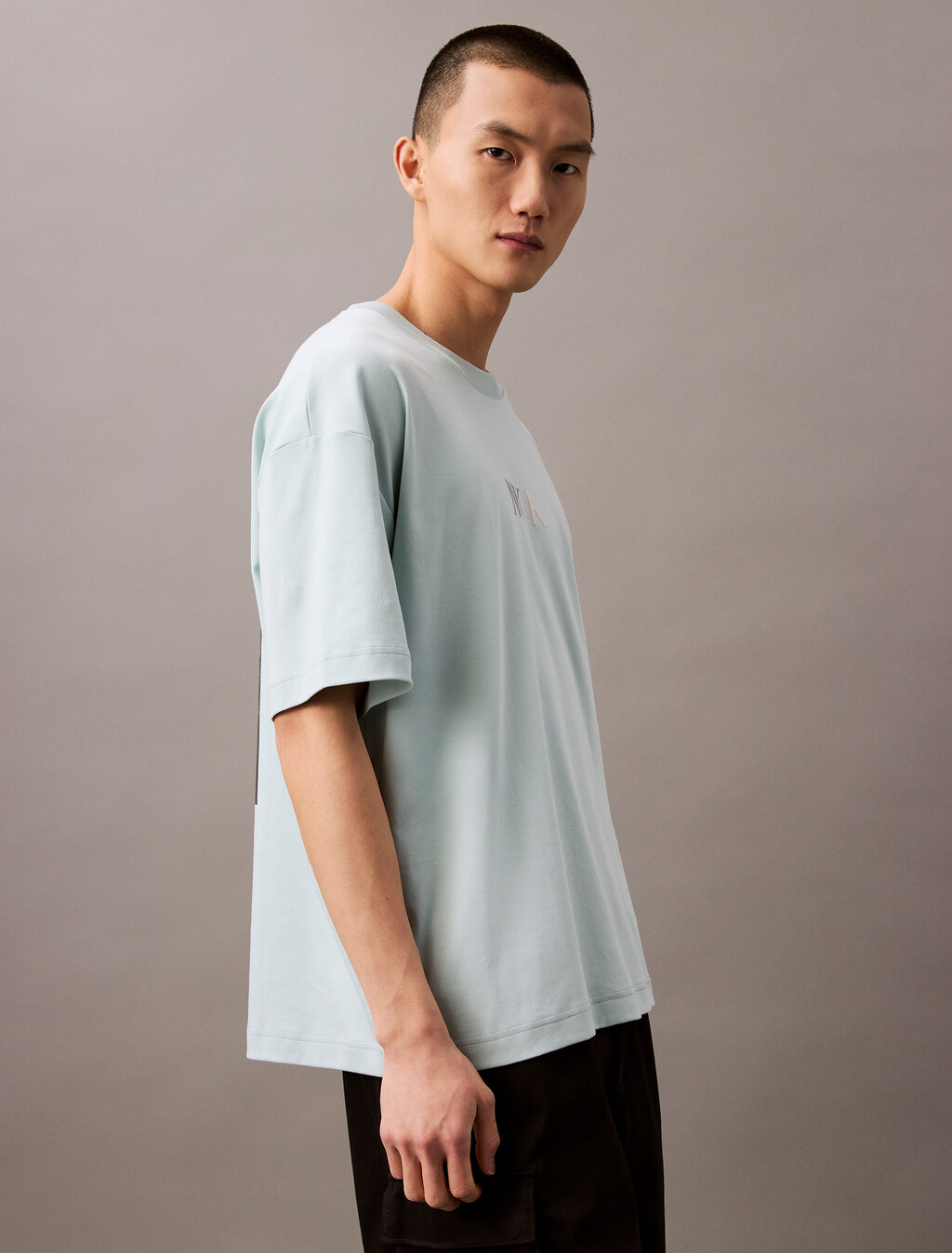 NYCK 印花圖案 T 恤, Harbor Gray, hi-res