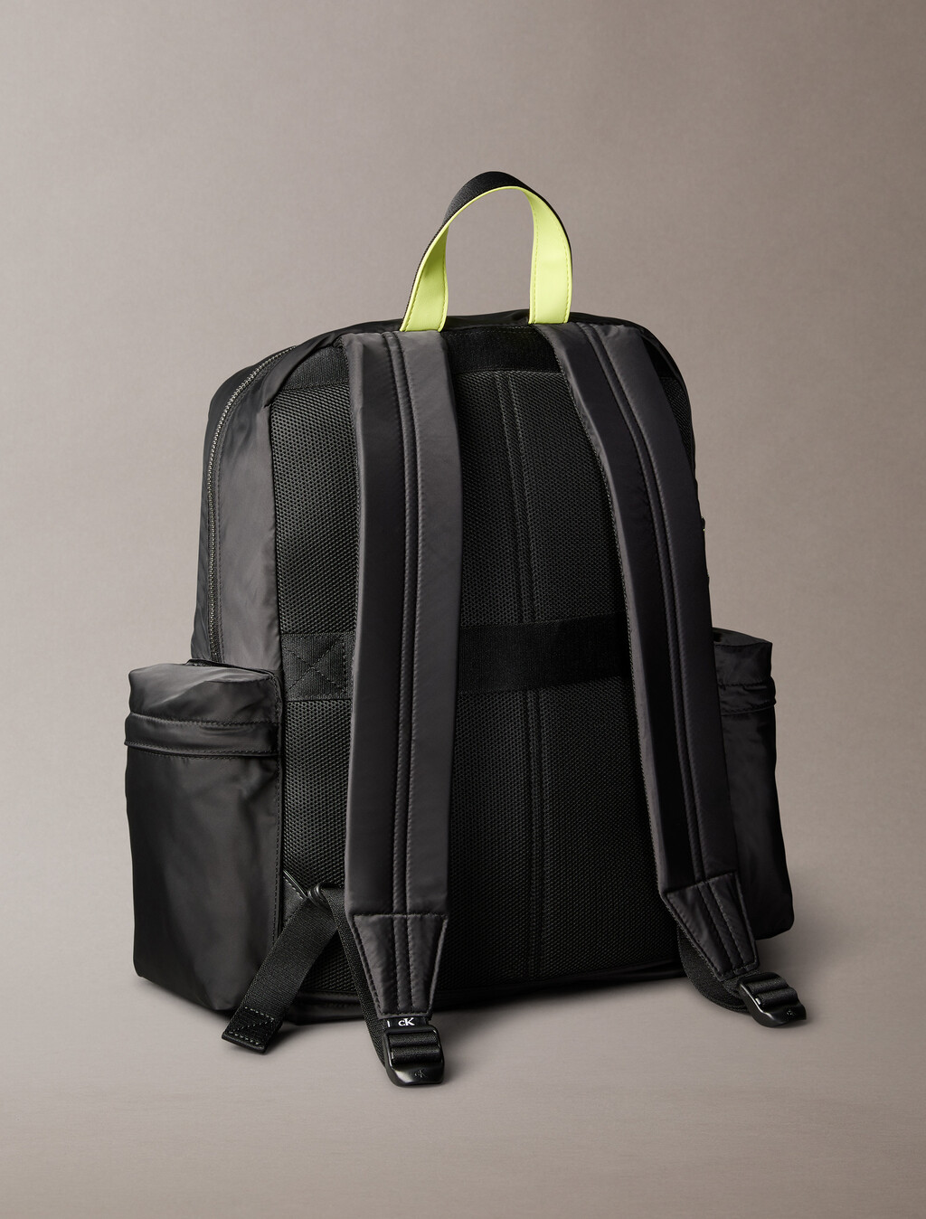 技術材質工裝風後背包, Black/Wild Lime, hi-res